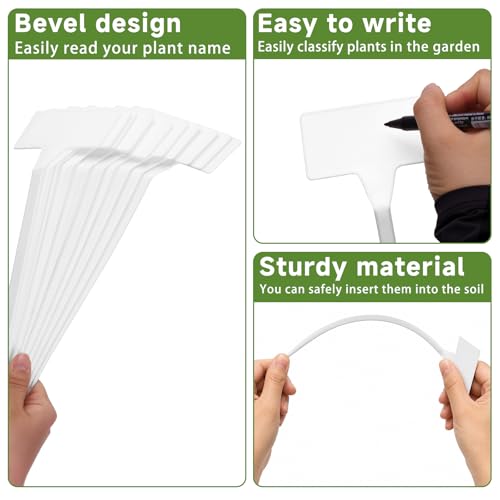 KINGLAKE GARDEN Plant Labels 30 Pack 11.8 Inch Large Garden Labels Plastic