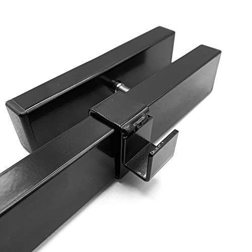 Hold It Mate Flat Iron Cocoa Lined Wire Trough Basket Hook Kit Adjustable Deck Railing Attachment (20 Inches) - size: 20 Inches