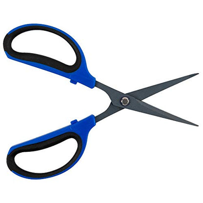 Happy Hydro Trimming Scissors - Straight Tip - 60mm Teflon Blades - Ergonomic Comfort Grip Handles