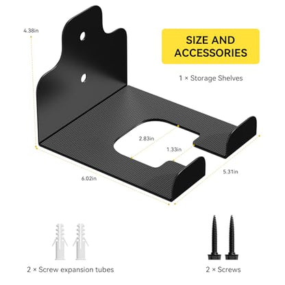 JNIHEEP Garage Organizer Trimmer Rack,Garden Power Tool Hanger,4 Pack,Black - color: Black 4 Packs