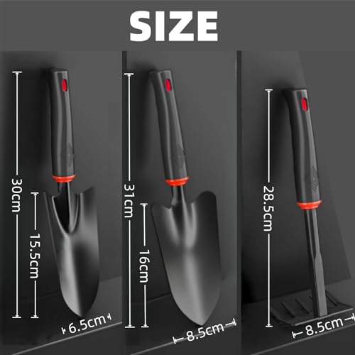 Garden Tool Set, Includes 6 mm Mesh Gardening Sifter, Trowel, Transplanter, and Cultivator for Outdoor Gardening, Ergonomic Yard Tool Kit