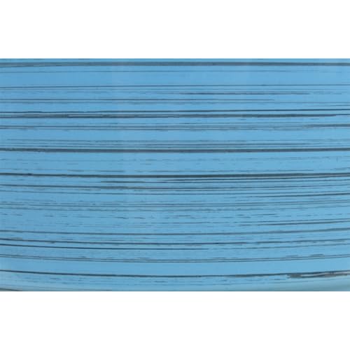 Garden Elements Indoor/Outdoor Glazed Brushed Happy Plastic Planter, Large, Bright Blue, 15" - color: Bright Blue