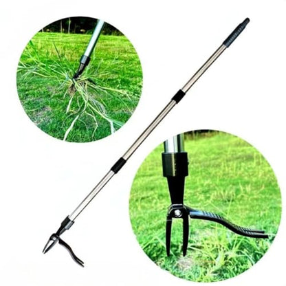 Stand on Weeding Tool, Long Handled Lawn Weeder