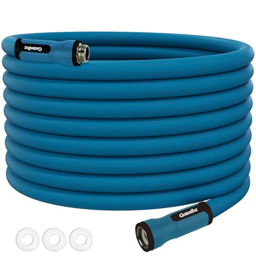 Garden Hose 5/8 in x 150 ft, Made of TPE (BetterThan PVC/Hybrid Polymer), Lightweight yet Durable Water Hose with Ergonomic Grip, Drinking Water Safe Material, All-Weather, 3/4" GHT Fittings - size: 150ft x 5/8in Male to Female