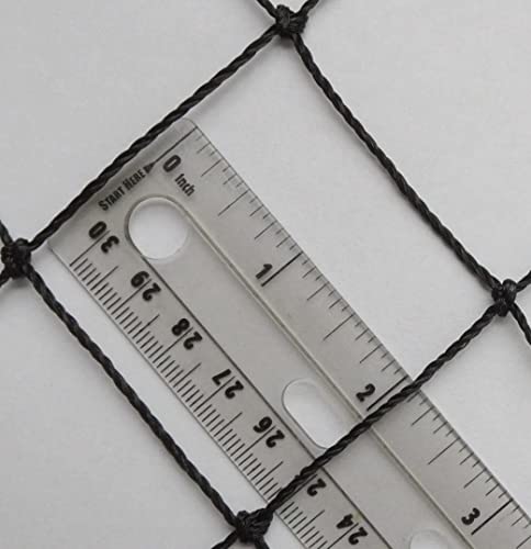 Poultry Netting 1" or 2" Mesh Heavy Knotted Nets Aviary Gamefowl Quail Chicken Bird Block Net Long Lasting Break/Burst 85/245 lb Polyethylene 8-10 Year Lifespan (25' X 25', 1) - size: 25' X 25'