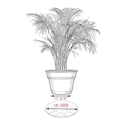 4 Pack Heavy Duty Antique Bronze Plant Saucer Sturdy Pot Tray Plant Drip Trays Drip Trays for pots,Plant Water Catcher Tray,Flower Pot Saucer Water Drainage Tray Floor Protector (10 INCH) - size: 4PK 10 inch Bronze