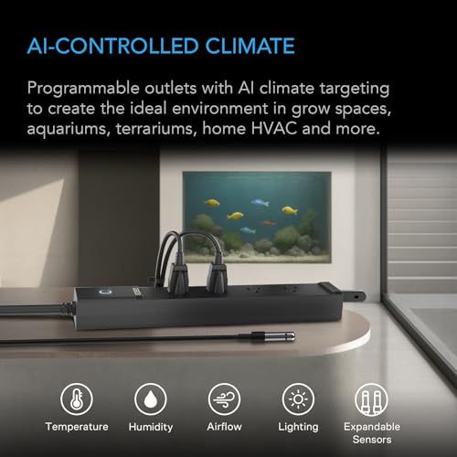AC Infinity Outlet AI, Environment Controller, Smart WiFi Power Strip - style: 4 Plugs