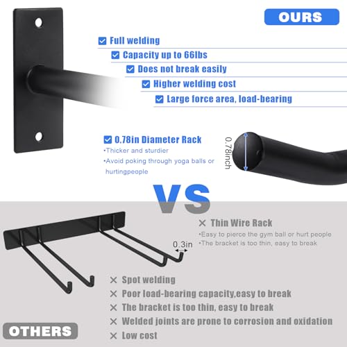 Garage Storage Mechanism Wall Mounted, Folding chair storage rack,Garden Tool Rack Manager Heavy-Duty Folding Chair, Suitablefor Car Tires, Ladders, Chairs, Strollers (Black (2-pack)) - color: Black (2-pack)