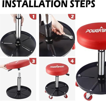 PowerSmart 330 LBS Capacity Roller Seat with 18"-23" Adjustable Height