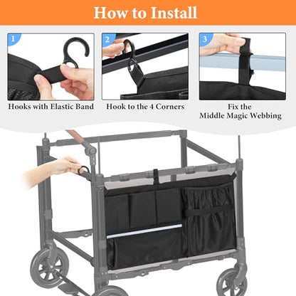 GRAOSO Stroller Wagon Cargo Net Compatible with WONDERFOLD W-Series Models