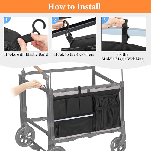 GRAOSO Stroller Wagon Cargo Net Compatible with WONDERFOLD W-Series Models
