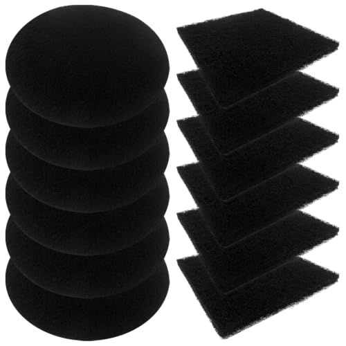 Activated Carbon Compost Replacements 12 Pack Round Square