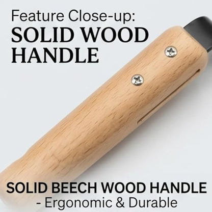 Manual Weeding Tools Set - Short-Handled Root Digger & Soil Loosener, Durable Carbon Steel Portable Weeder for Gardens, Farms, Lawns, Vegetable Plots, Removes Weeds by The Roots