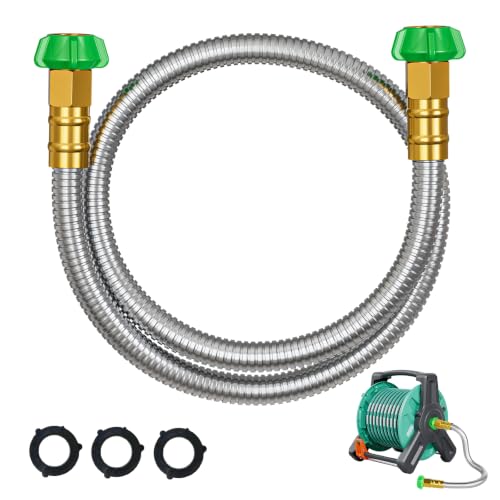 Short Garden Hose 3 ft, Female to Female Connector, Water Hose for Reel - size: 3FT