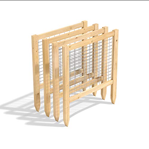 Greenes Fence 2' CritterGuard Cedar Garden Fence (4 Pack), 23.5"