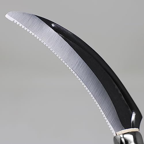 KAKURI Japanese Harvesting Sickle Garden Tool 4.7" [Triple Edged Blade] Made in Japan, Garden Harvest Sickle for Soft Vegetables, Razor Sharp Japanese Stainless Steel Blade - color: Harvesting (Natural)