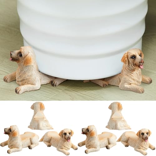 6 Pcs Animal Figures Resin Pot Feet for Outdoor Planters 3" Long