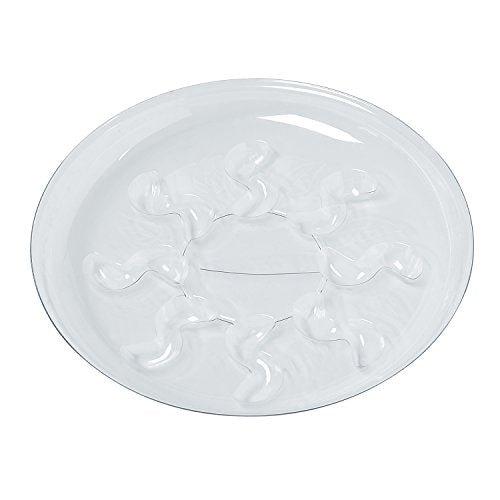Idyllize 5 Pieces of 10 inch Clear Thick Plastic Heavy Duty Sturdy Plant Saucer Drip Trays for pots (10") - size: 10"