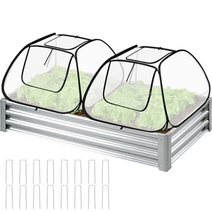 2 Pack Garden Covers for 6x3ft Raised Beds
