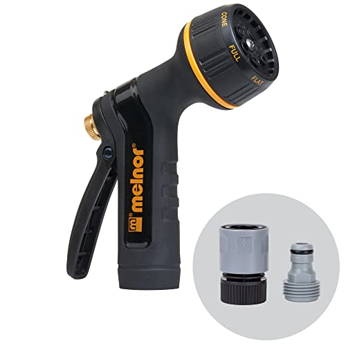 Melnor 65143AMZ Nozzle Bundle, Black, Yellow - size: Multi-Pattern, style: Rear Trigger