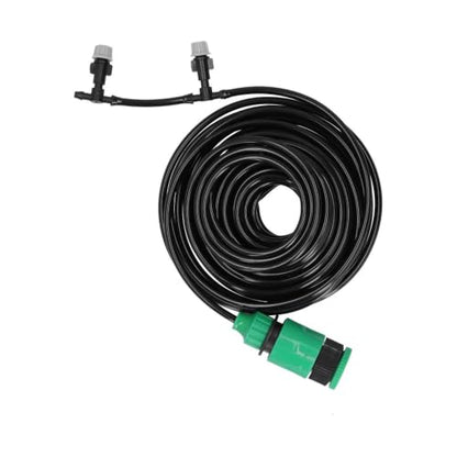 10m DIY Micro Drip Irrigation Kit with 4/7mm PVC Water Hose, Automatic Mist Watering System with Atomizing Nozzles & Fittings for Potted Plants, Garden Yard Irrigation