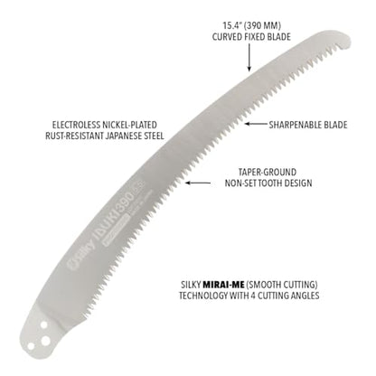 Silky Replacement Blade Only IBUKI 390mm XL Teeth (276-39) - size: 15.4 inches