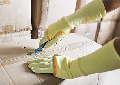 G & F PRODUCTS 100% Kevlar fiber by DuPont Cut Resistant Knit Sleeve, Sold by 6-piece pack - color: Cut Level 3 With Thumslot 12 Inch