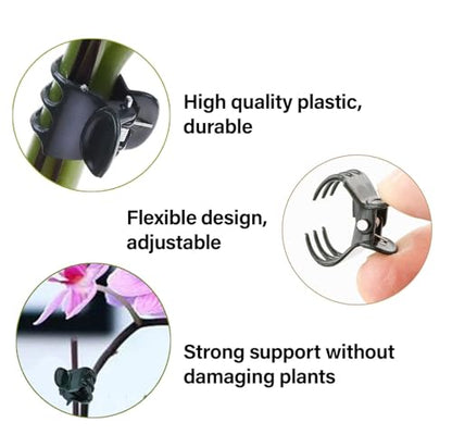 Plants Orchid Support Clips Plant Clips Orchid Clips Flower Vine Clips for Supporting Stems Vines Stalks Climbing Plant Grow Upright 30PCS Tiny Size