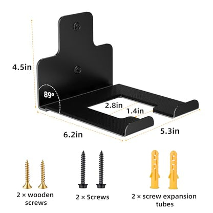 Wall-Mounted Weed Wacker Hanger, Garage Tool Organizer, 2 Pack black - color: black 2 Pack