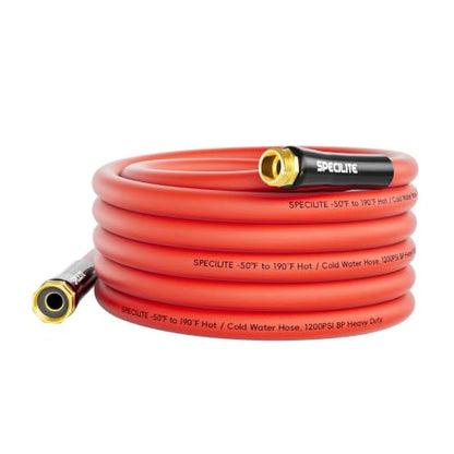 SPECILITE 5-layer 5/8" Hot/Cold Garden Water Hose 25ft, Burst 1200psi - size: 25FT