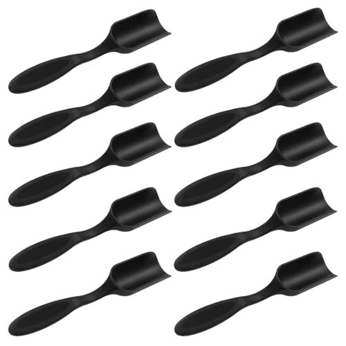 10Pcs Plastic Mini Gardening Shovel Spoons, All Black - color: All Black(10pcs)