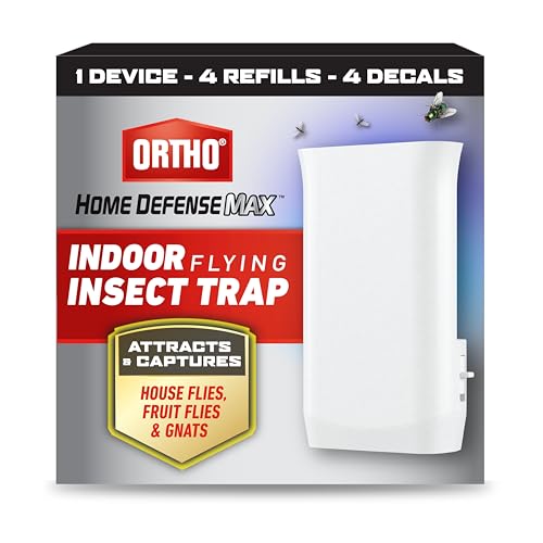Ortho Home Defense Max Indoor Flying Insect Trap, 1 Plug-in and 4 Refills - color: Indoor Light Trap