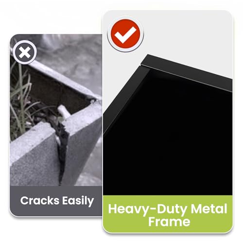 Thickened Metal Planter Box, Heavy-Duty, Drainage Holes & Raised Bottom