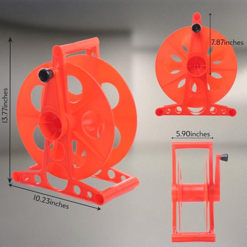 Homeon Wheels Cord Storage Reel with Handle Driven Easy to Use with Carrying Bag - style: Cord reel + bag