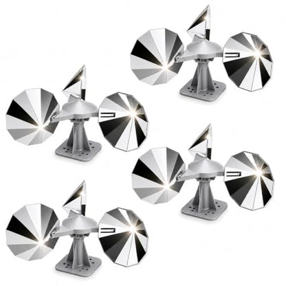 4 Pack Bird Scare Reflective Device, Wind Spinner with ABS Base - size: 4P