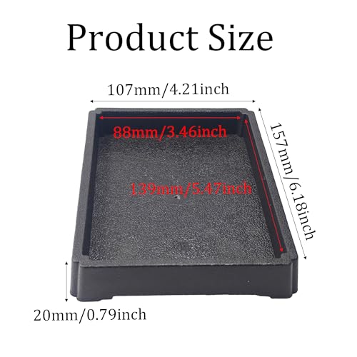 6 Inch Black Plant Saucer Tray, Heavy Duty Resin Flower Pot Drip Tray, Water Catcher for Indoor Outdoor Planters and Seed Starting - size: 6 Inch