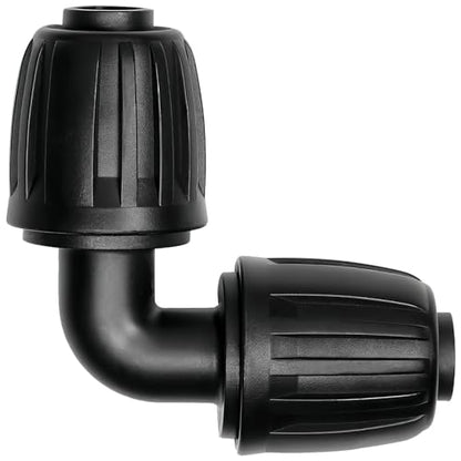 1/2 Inch Drip Irrigation Elbow Fittings, 13 Pack Anti-Drop Lock Nut Barbed Elbow Connectors for 1/2 Inch Drip Tubing (1/2" ID x 0.65" OD) Reusable Irrigation Parts for Garden Drip System - size: 1/2" Lock Nut Elbow