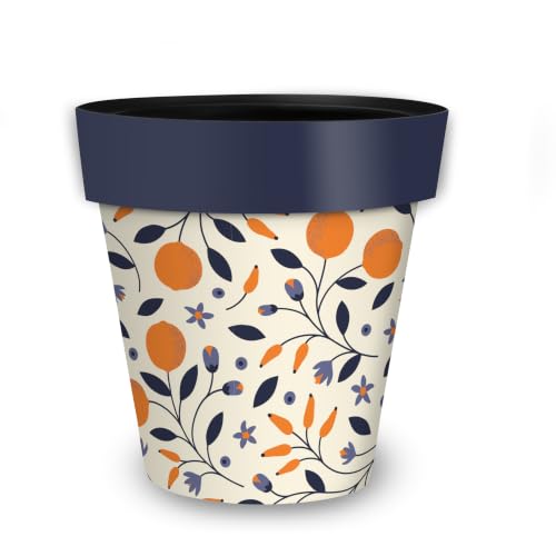 Briarwood Lane Everyday Planter 11.75 x 11 x 11 Citrus and Vines Medium - color: Citrus Vine, size: Medium