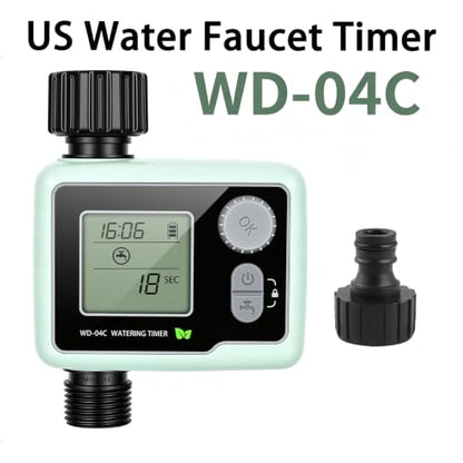 Outdoor Sprinkler Timer, Programmable Cycle and Manual Irrigation