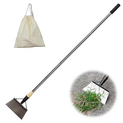 Metal Snow Shovel,Multifunctional Cleaning Shovel Long Handle Steel Flat Shovel for Landscaping, Farm Weeding Tool, Ice Scraper for Outdoor Camping Weeding Planting
