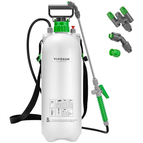 VIVOSUN 2.1 Gal/8L Pump Sprayer, Garden Water Sprayer - size: 2.1 gal