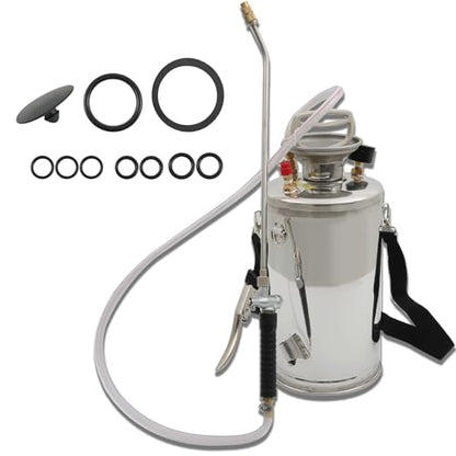 HOSTIC 1.5 Gallon Stainless Steel Sprayer Hand Pump Sprayer - size: 1.5 Gallon