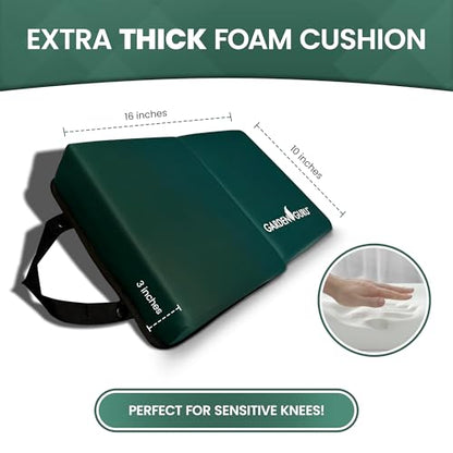 Garden Guru Extra Thick Gardening Kneeling Kneeler Pad – Ultra Soft Foam Cushion Padding for Knee – Water Resistant - Garden Kneeler Mat for Yard Work, Cleaning, Household Chores, and Roofing (2 Pack) - size: 2 Pack, style: Kneeler Pad