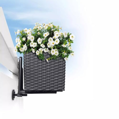 Balconera Rail & Balcony Brackets, White - color: White