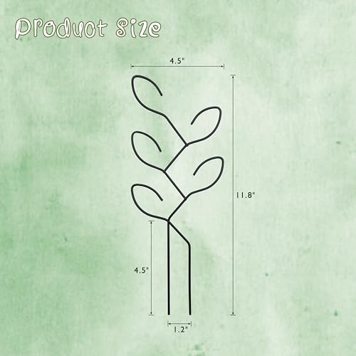 2Pcs Metal Leaf Shape Garden Trellis for Climbing Plant Indoor - color: C