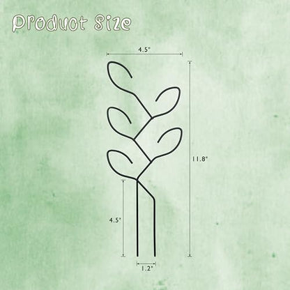 2Pcs Metal Leaf Shape Garden Trellis for Climbing Plant Indoor - color: C