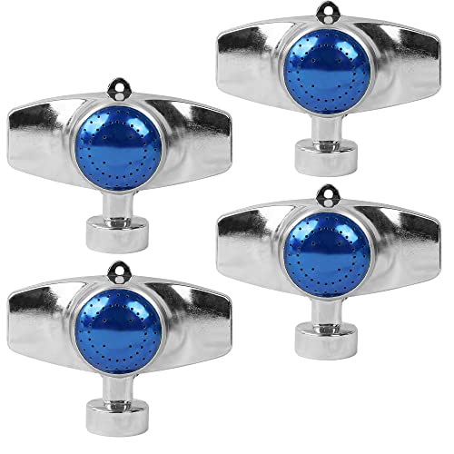 Hourleey 360 Degree Metal Spot Sprinkler, Lawn Sprinklers for Yard, Circle Pattern Sprinkler with Gentle Water Flow for Small Area Yard Lawn Garden Watering, Coverage Up to 30FT (4) - size: 4 Pack