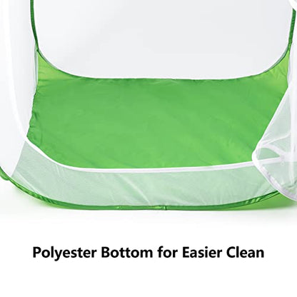 48" Outdoor Mesh Plant Enclosure, Mesh Plant Cover for Pests, Bird and Pest Protection Guard for Fruit, Vegetables, Flowers and Herbs Pop-Up Cage 28 x 28 x 48 Inches - size: 28 x 28 x 48 Inches