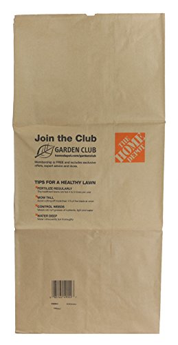 THE HOME DEPOT Heavy Duty Brown Paper 30 Gallon Lawn and Refuse Bags for Home and Garden (15 Lawn Bags) - size: 15 Count (Pack of 1)