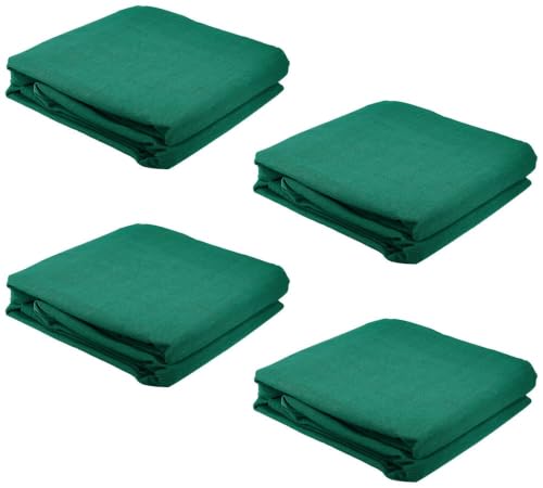 Mytee Products (4 Pack) 20' x 20' Green Heavy Duty 6 Oz 70% Shade Mesh Tarps with Grommets ROLL-Off | Sturdy Mesh Tarp Shades for Sun Light Blockage, Green House, Garden, Swimming Pool, Privacy Mesh - color: Green, size: 20' x 20'